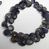 This listing is for the 44 Pieces of Good quality Iolite Faceted Heart briolettes in size of 9 - 15 mm approx,,Length: 9 inch
